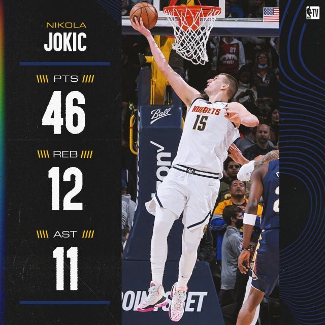 末节+加时11中10轰30分！约基奇神迹一战冲向MVP