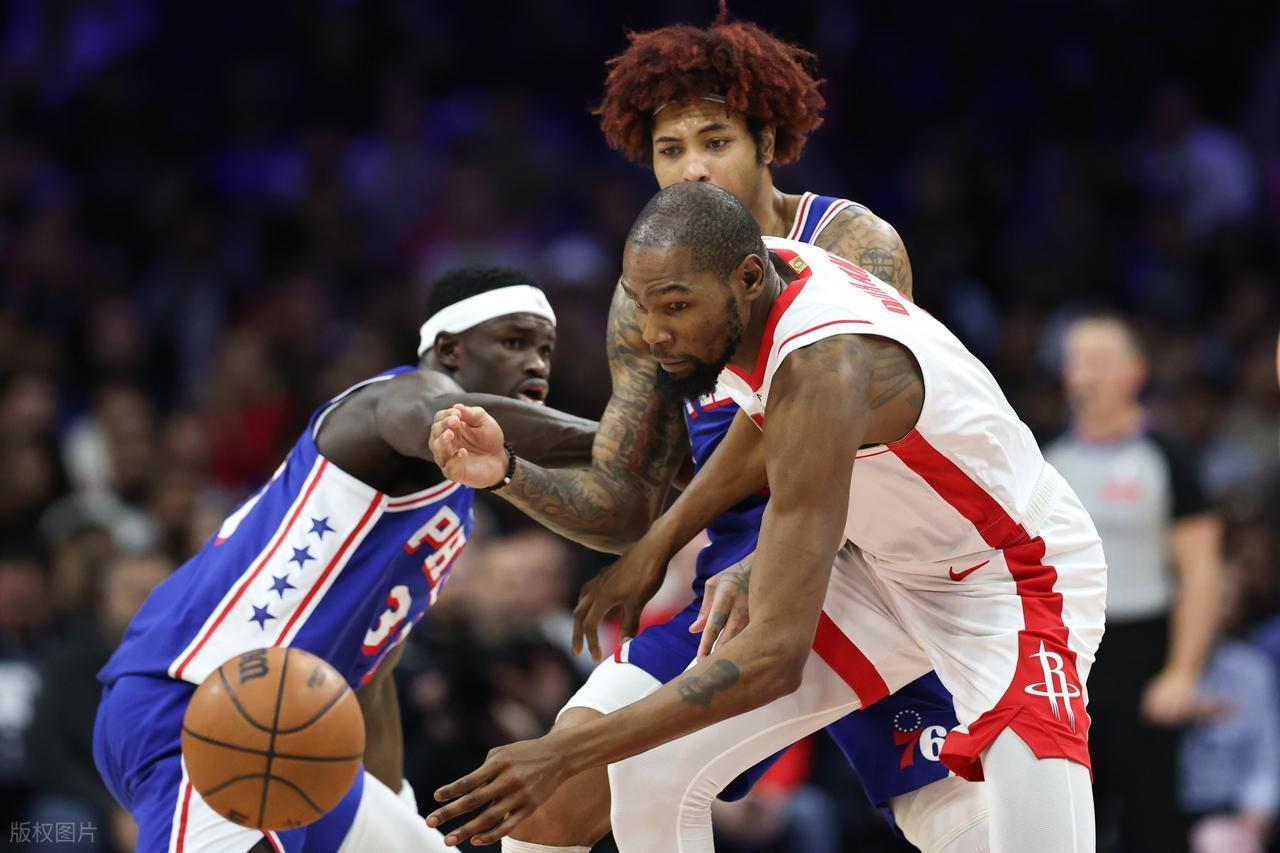 躲过绝杀！火箭靠裁判都赢不了！对飙杜兰特，恩比德狂砍32+15+10