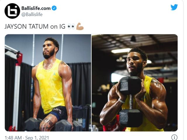 休赛期塔图姆疯狂增肌 新季他与绿军将有何改变？